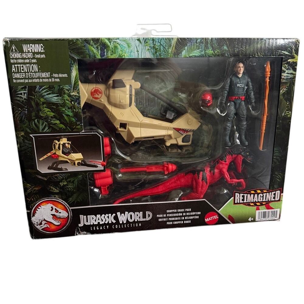 Mattel Jurassic World Legacy Collection Reimagined Chopper Chase Pack NIB